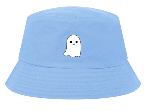 Pastel Blue Ghost Bucket Hat