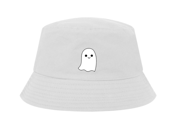 White Ghost Bucket Hat