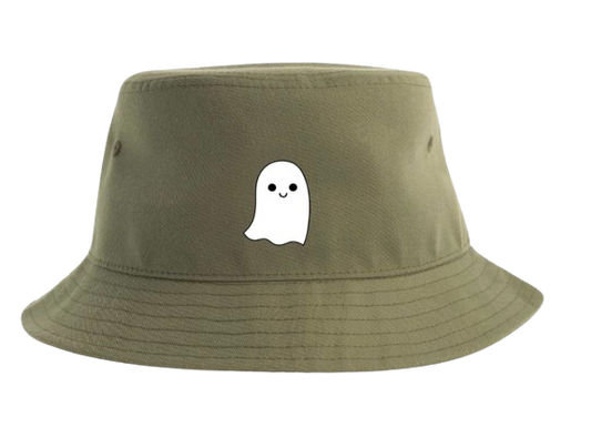 Pastel Green Ghost Bucket Hat