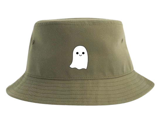 Pastel Green Ghost Bucket Hat